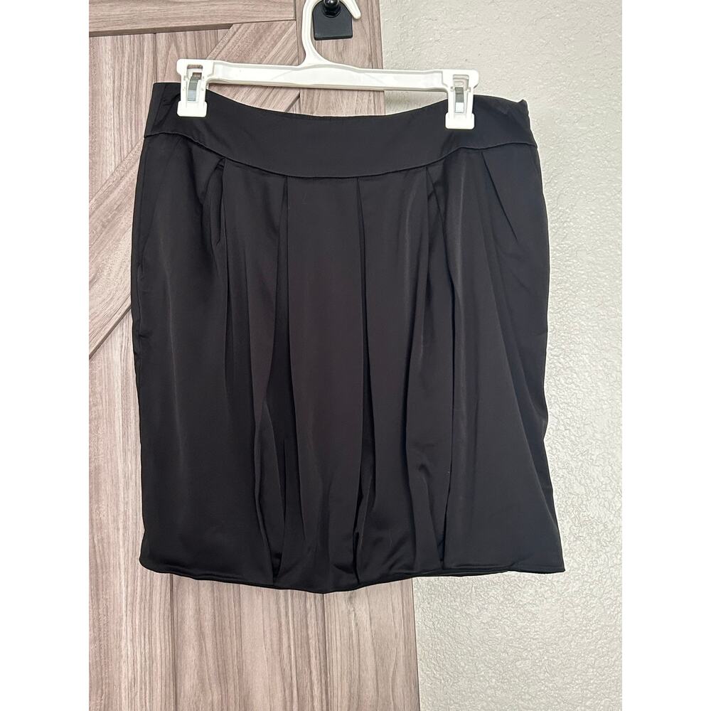 Patrizia Pepe Firenze black bubble mini skirt 42
